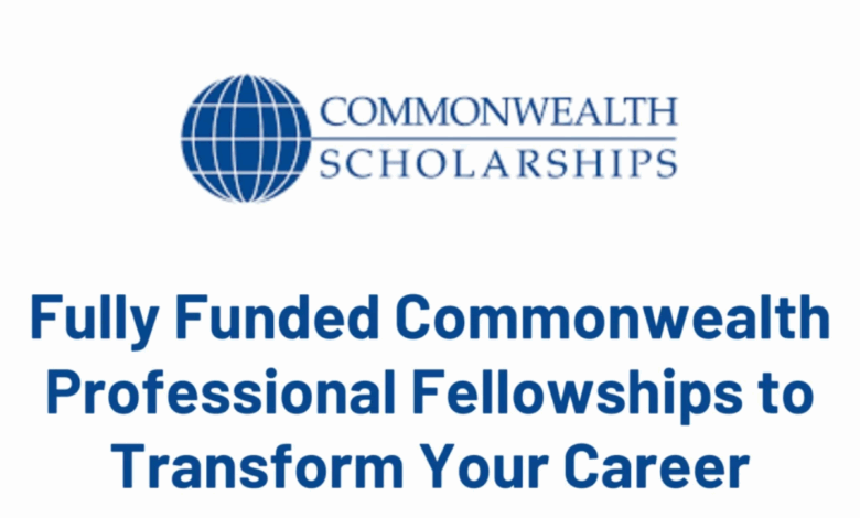 Commonwealth Professional Fellowships 2026 in the UK | Fully Funded Mid‑Career Development Placement